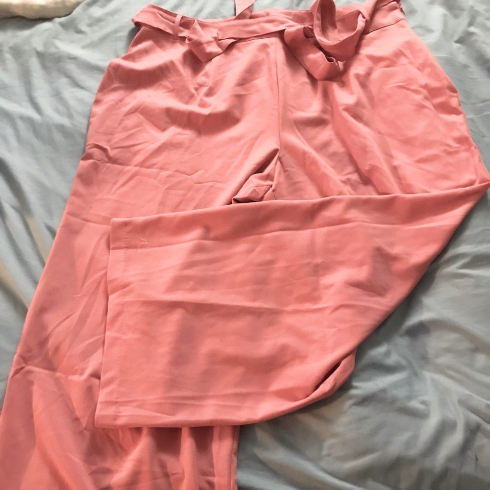 Forever 21 pink size 3X wide leg dress pants